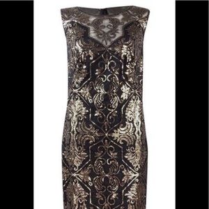 Tadashi shoji sequin dress sz 2